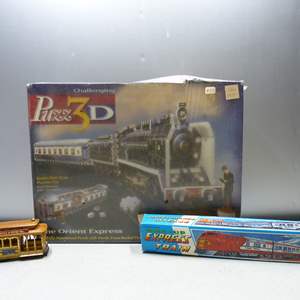 Lot #51 Mixed Lot Sealed 3D Train Puzzle Plus Extras As Shown