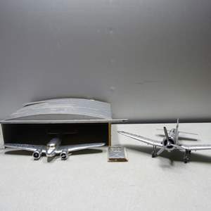 Lot #56 Mixed Lot Model Planes and Hangar Building As Shown See Description 