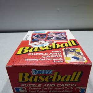 Lot #92 Donruss 1990 Puzzle and Cards Wax Packs As Shown