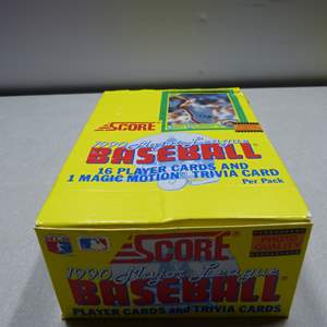 Lot #101 Score 1990 Case of Major League Baseball Card Packs As Shown