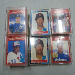 Lot #106 Mixed Lot of Baseball Cards As Shown With Plastic Storage Boxes