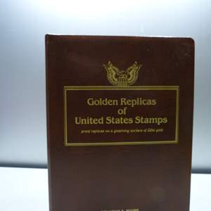 Lot #114 Book of Golden Replica US Stamps As Shown See Description