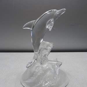 Lot #272 Beautiful Glass/Crystal Dolphin Figurine