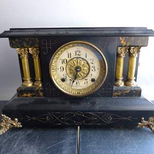 Lot #74 Antique Seth Thomas Mantle Clock See Description