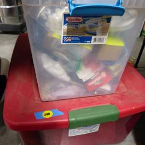 Lot #248 Lot of 2 Bins With Mixed Household Items As Shown