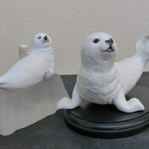 Lot #303  2 Playful seals 1 Snow Pup & 1 Lenox