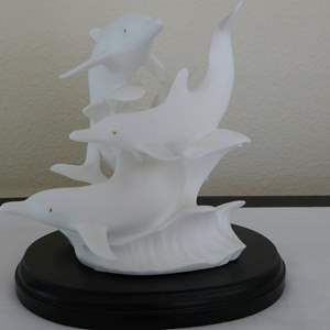 Lot #307  Great Lenox "Flight of the Dolphins" figure