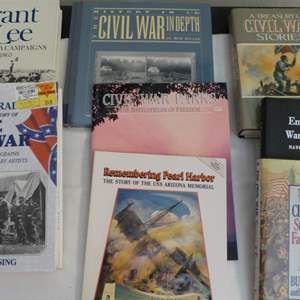 Lot #343  Nice lot of Civil War Books