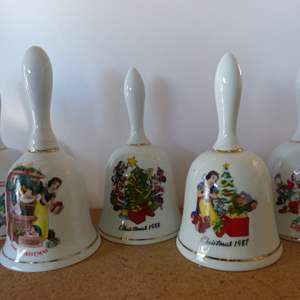 Lot #2 Mixed Lot of 5 Collectible Disney Bells As Shown