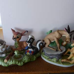 Lot #18 Lot of 2 Bambi Figurines As Shown- 1 Limited Edition