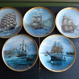 Lot #40 Lot of 5 Collectible Plates As Shown