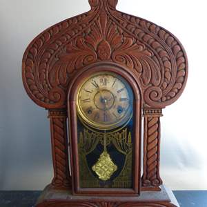 Lot #48 Antique Gilbert Mantle Clock