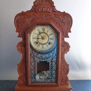 Lot #50 Antique Ansonia Mantle Clock