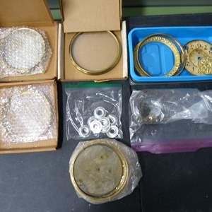 Lot #82 Mixed Lot Vintage Clock Parts As Shown