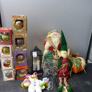 Lot #155 Mixed Lot Holiday Decor As Shown