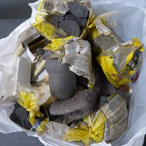 Lot #177 Mixed Lot Steel Wool and Sanding Materials As Shown- Some New