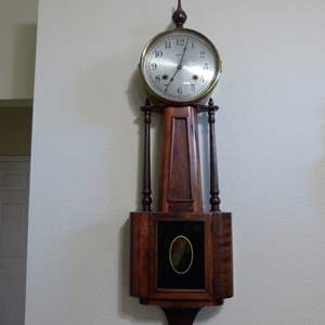 Lot #183 Antique Ingraham Banjo Wall Clock