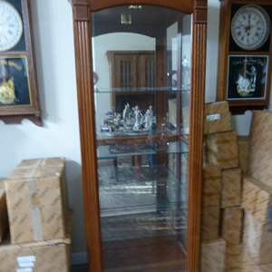 Lot #189 Curio Cabinet With Lock and Key