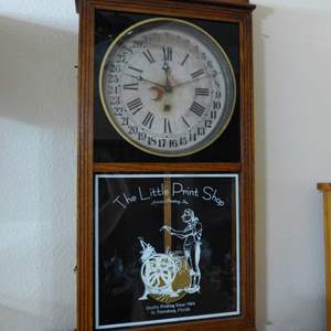 Lot #190 Antique Wall Clock