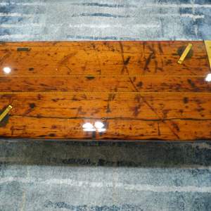 Lot #220 WOW Liberty Ship Hatch Coffee Table Look This Up