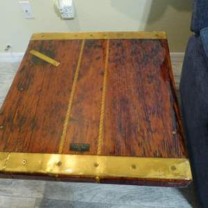 Lot #222 Victory Ships Hatch End Table