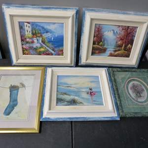 Lot #250 Mixed Lot Small Framed Artwork As Shown