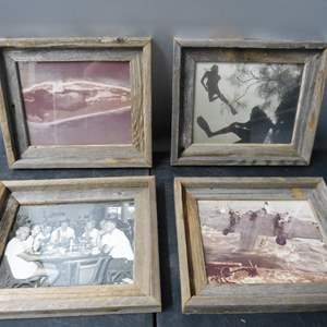 Lot #251 Lot of 4 Vintage Framed Photos As Shown