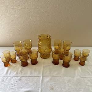 Lot #10 - Libbey? Flower Glass