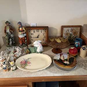 Lot #33 - Lot of Figures & Kitchenware