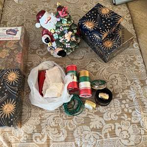 Lot #105 - Misc. Christmas and boxes