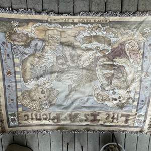 Lot #341 - "Life's a picnic" Blanket/throw Boyd's bear 48X66"