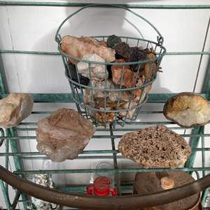 Lot #348 - Shelf of Rocks