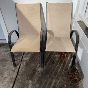 Lot #363 - Pair of outdoor chairs