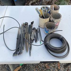 Lot #399 - Sprinkler / Garden misc. hand tools