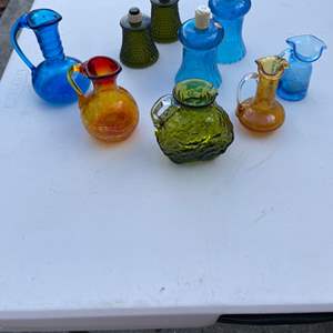 Lot #465 - Colored glass some blenko