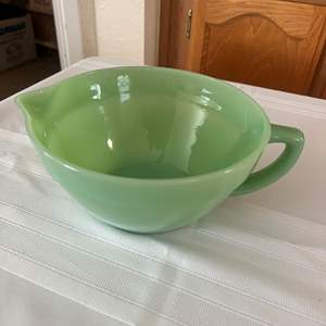 Lot #124 - Jadeite Fire King Pancake bowl 8"