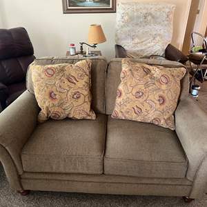 Lot #166 - Love seat matches previous lot 64" wide