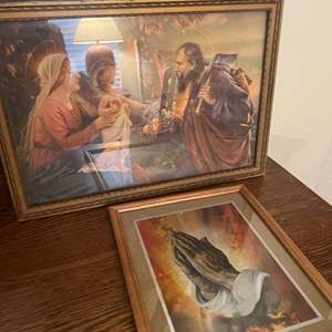 Lot #198 - 2 vintage religious prints