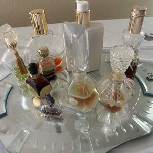 Lot #223 - perfumes and wonderful mirror