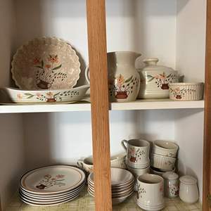 Lot #39 - Mismatched china countryside & strawberries & cream