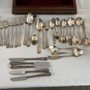 Lot #60 - Silver Plate Set