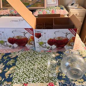 Lot #243 - 2 - New in box Pitcher and glass sets