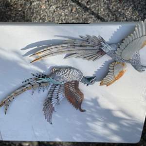 Lot #301 - Metal Pheasant Wall hangers