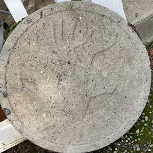 Lot #307 - Large deer paver / stone 17"