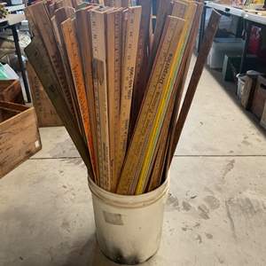 Lot #30 - Barrel of yardsticks over 120