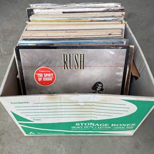 Lot #59 - Box of LPs Elvis, Sinatra, Fleetwood Mac, Mr. Rodgers