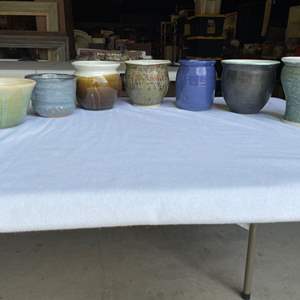 Lot #143 - 7 small most are hand thrown