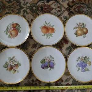 Lot #448 Lot of Six Fruit Plates