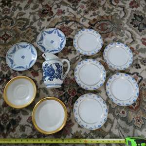 Lot #449 Delft and Limoges and Bavaria Pieces