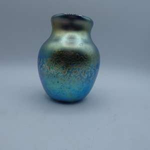 Lot #455 Favrile Glass Vase by Elaine Hyde